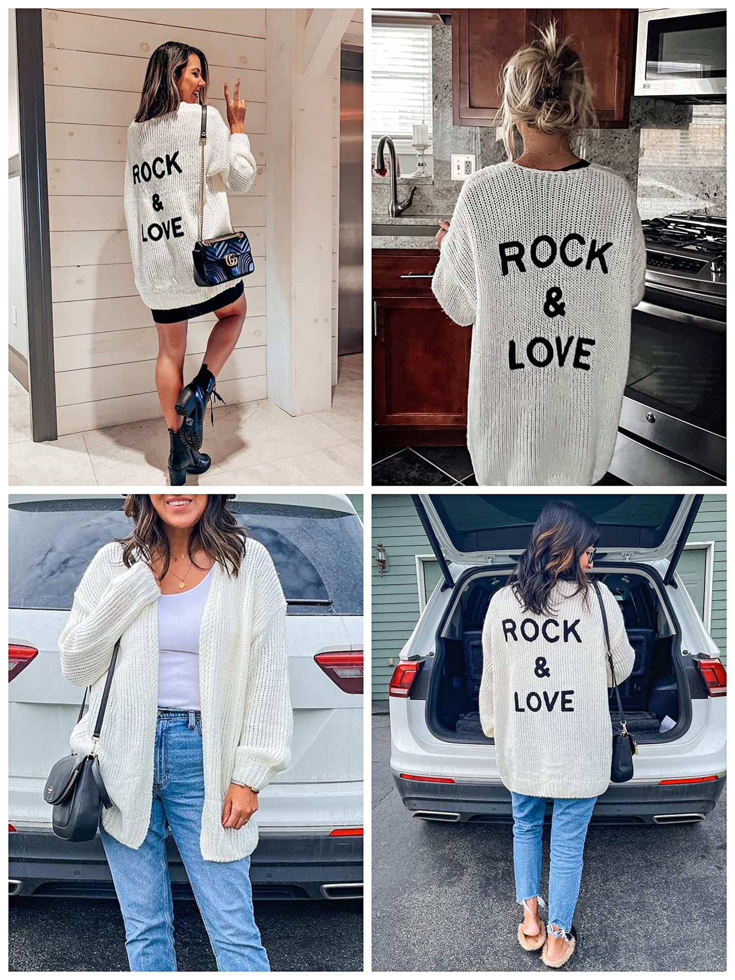 PRETTYGARDEN Women's Long Sleeve Open Front Knit Cardigans Sweaters Soft Loose Draped Coat Outerwear