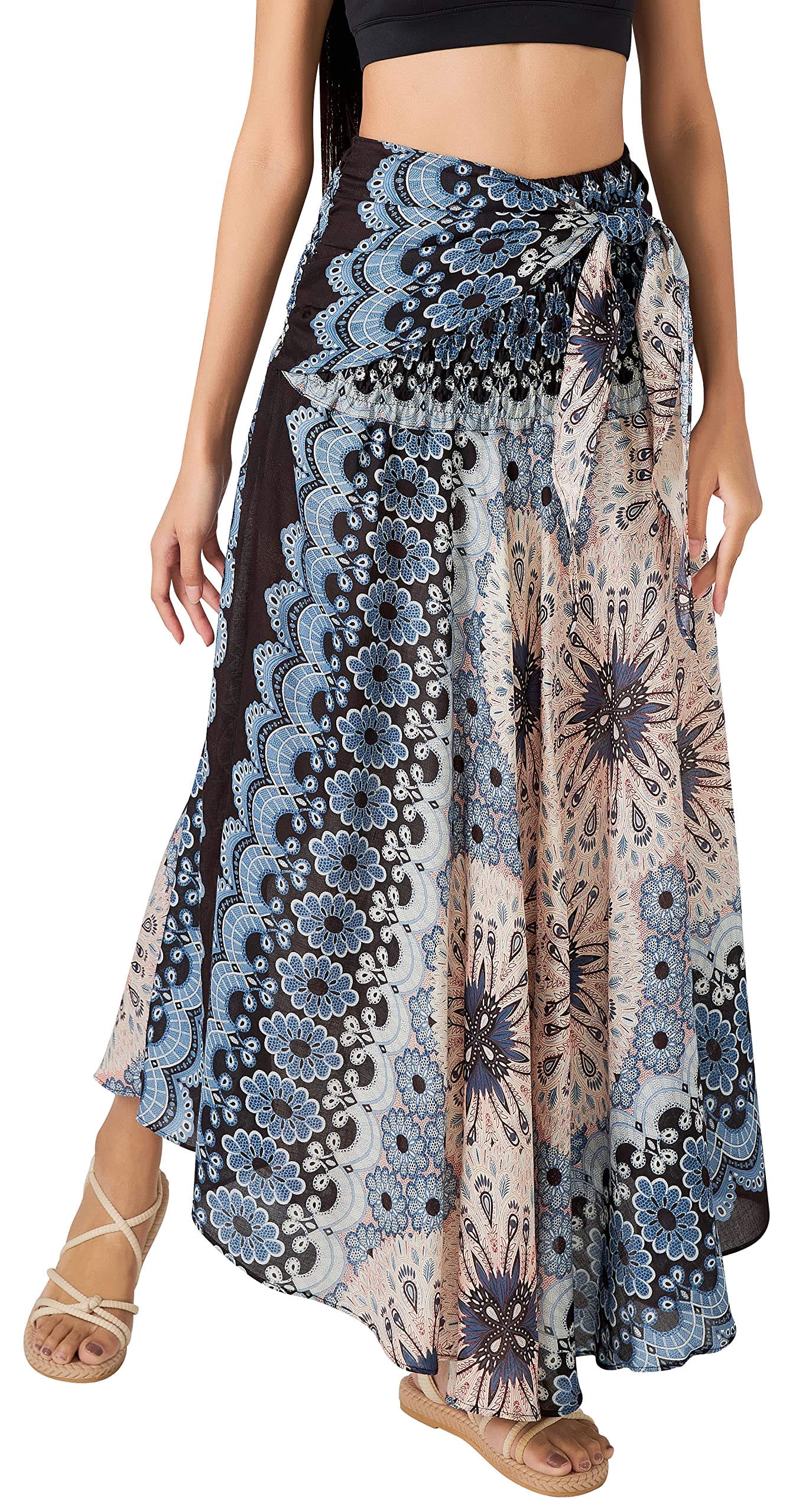 Long Boho Skirts for Women - Bohemian Hippie Maxi Summer Skirt