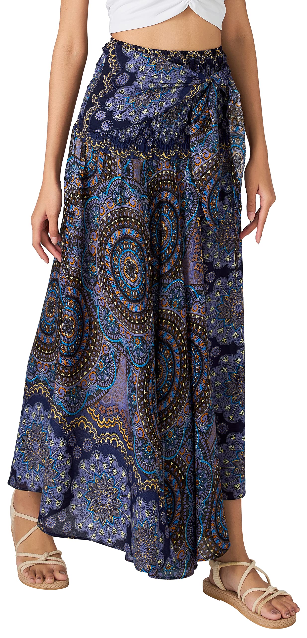 Long Boho Skirts for Women - Bohemian Hippie Maxi Summer Skirt