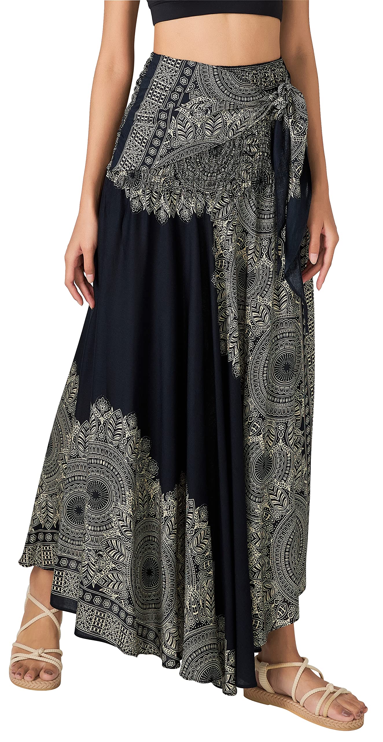 Long Boho Skirts for Women - Bohemian Hippie Maxi Summer Skirt