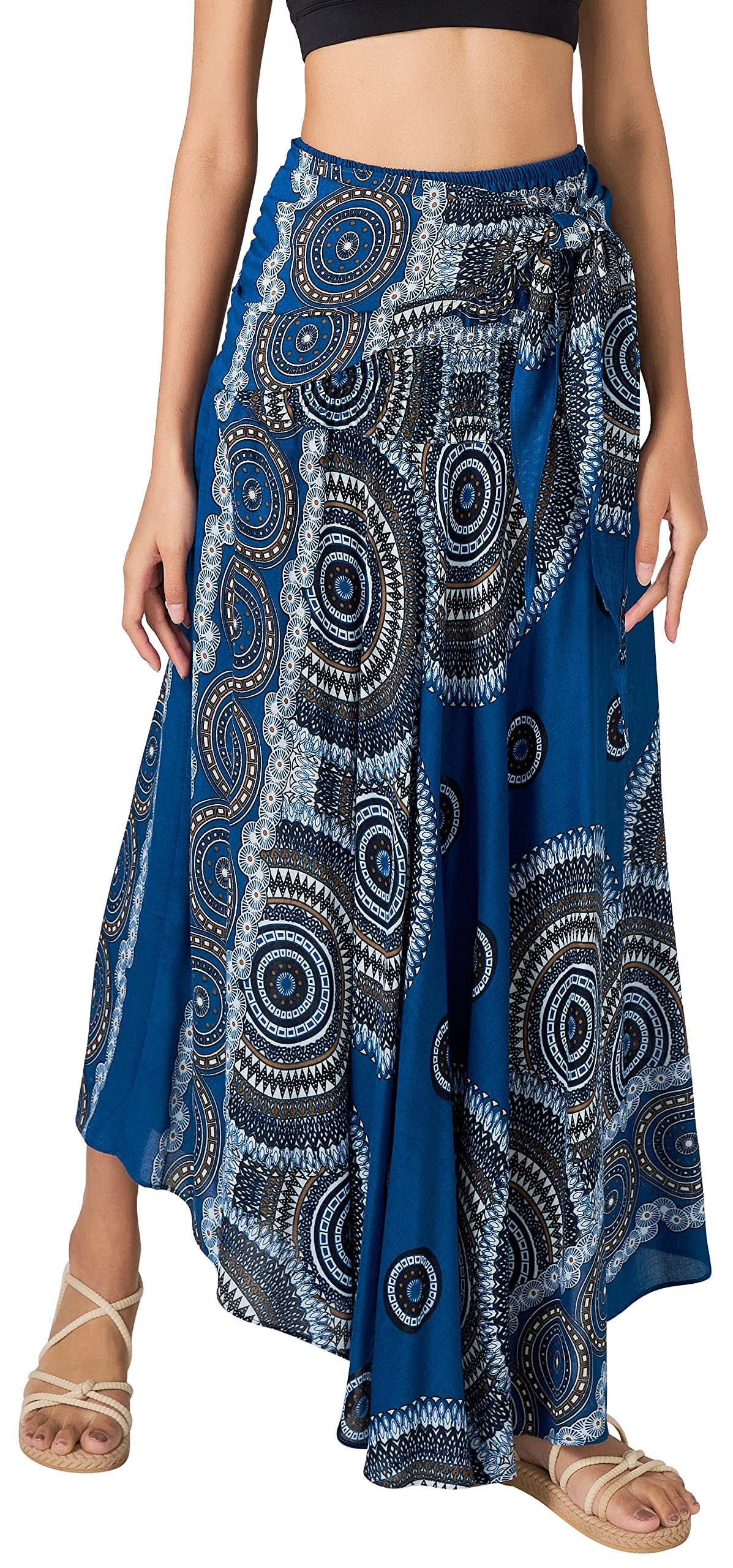 Long Boho Skirts for Women - Bohemian Hippie Maxi Summer Skirt