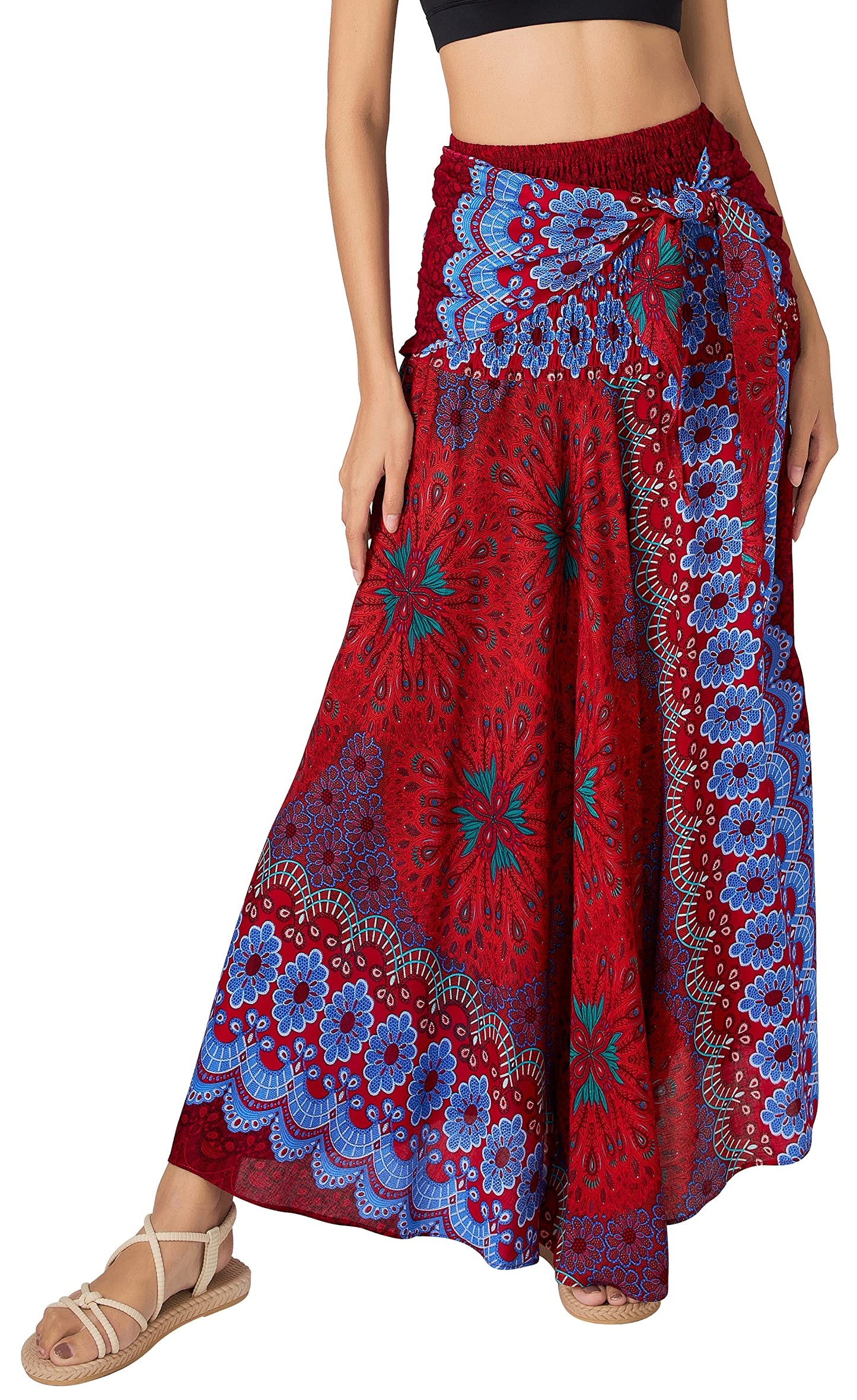 Long Boho Skirts for Women - Bohemian Hippie Maxi Summer Skirt