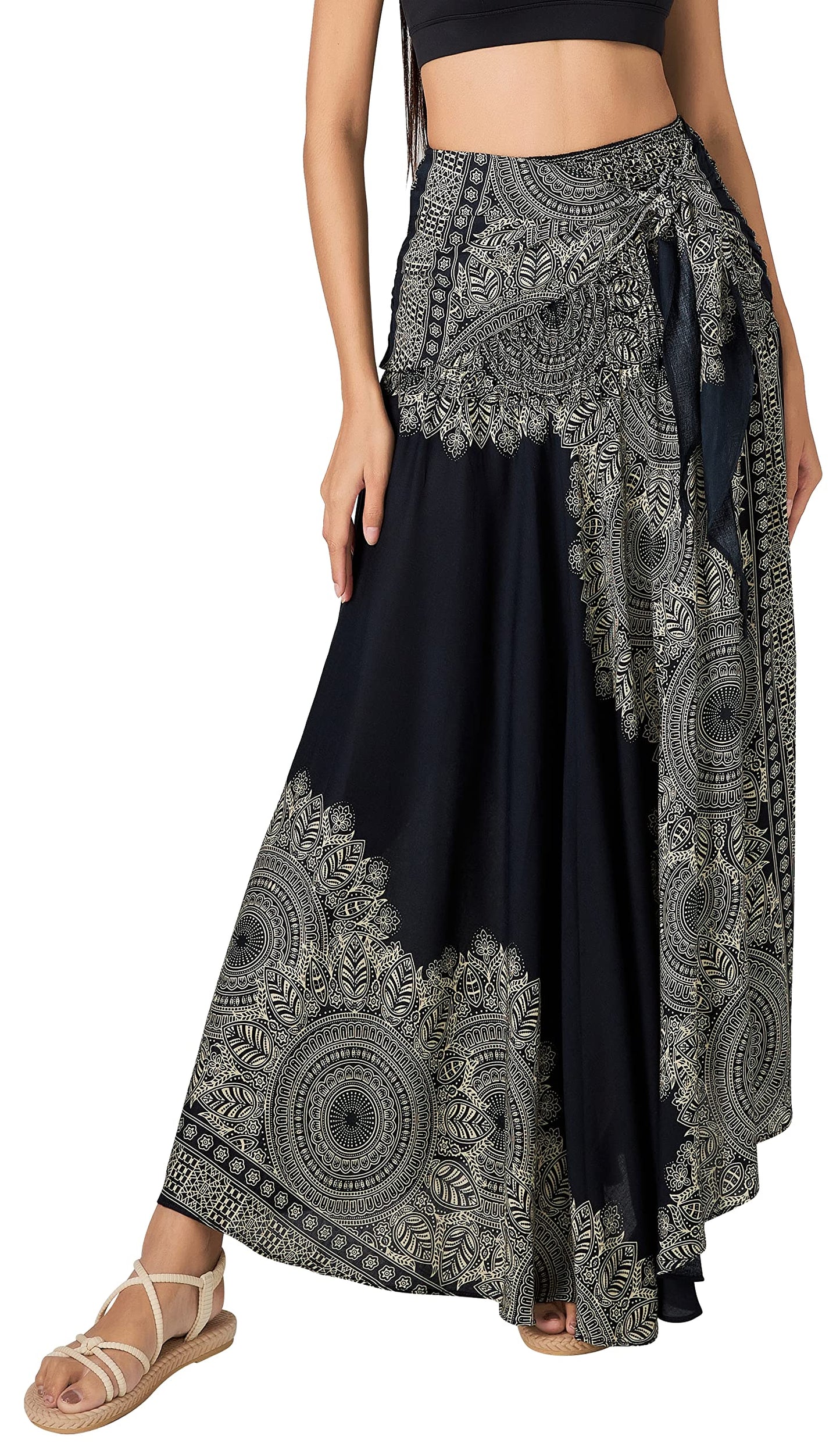 Long Boho Skirts for Women - Bohemian Hippie Maxi Summer Skirt
