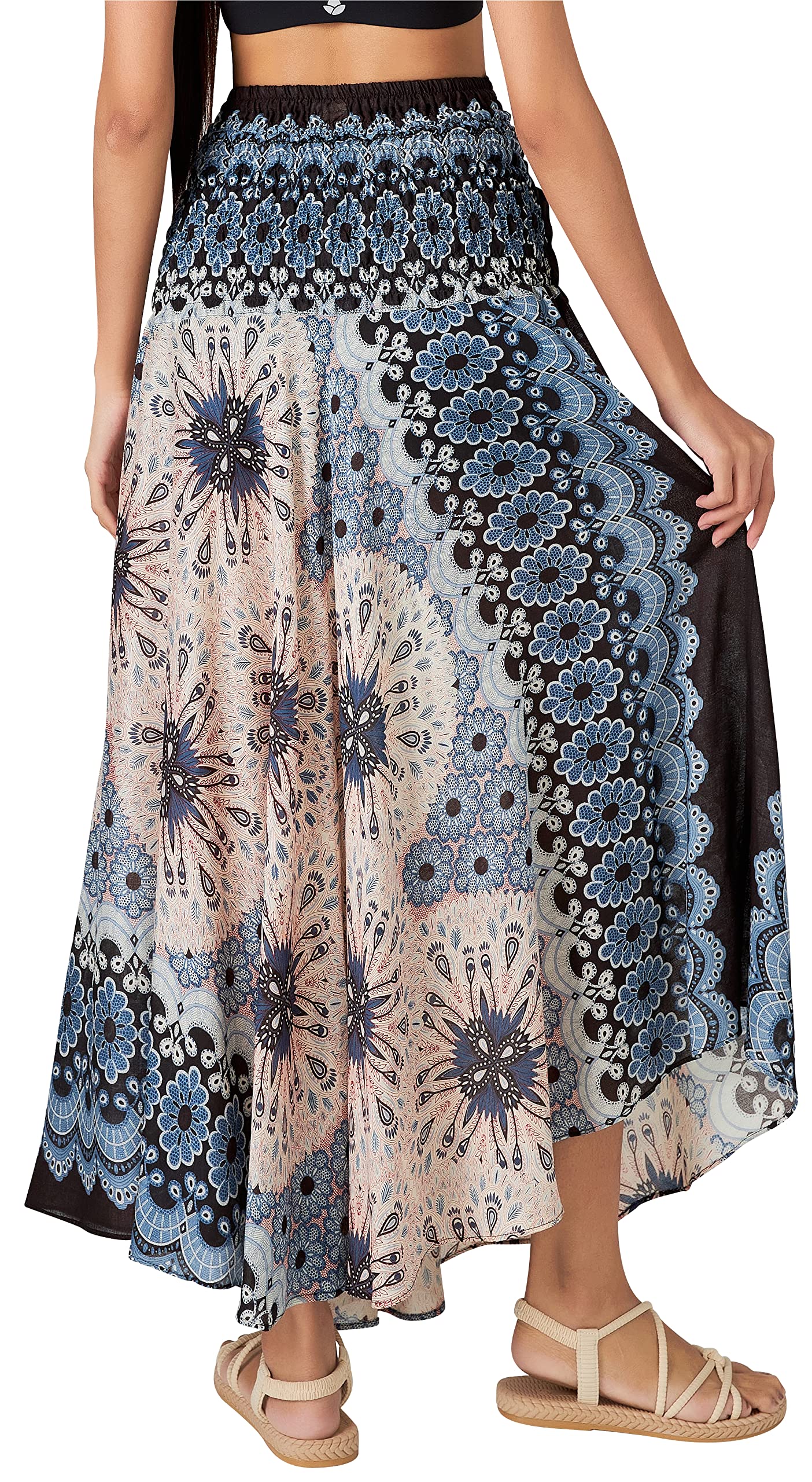Long Boho Skirts for Women - Bohemian Hippie Maxi Summer Skirt