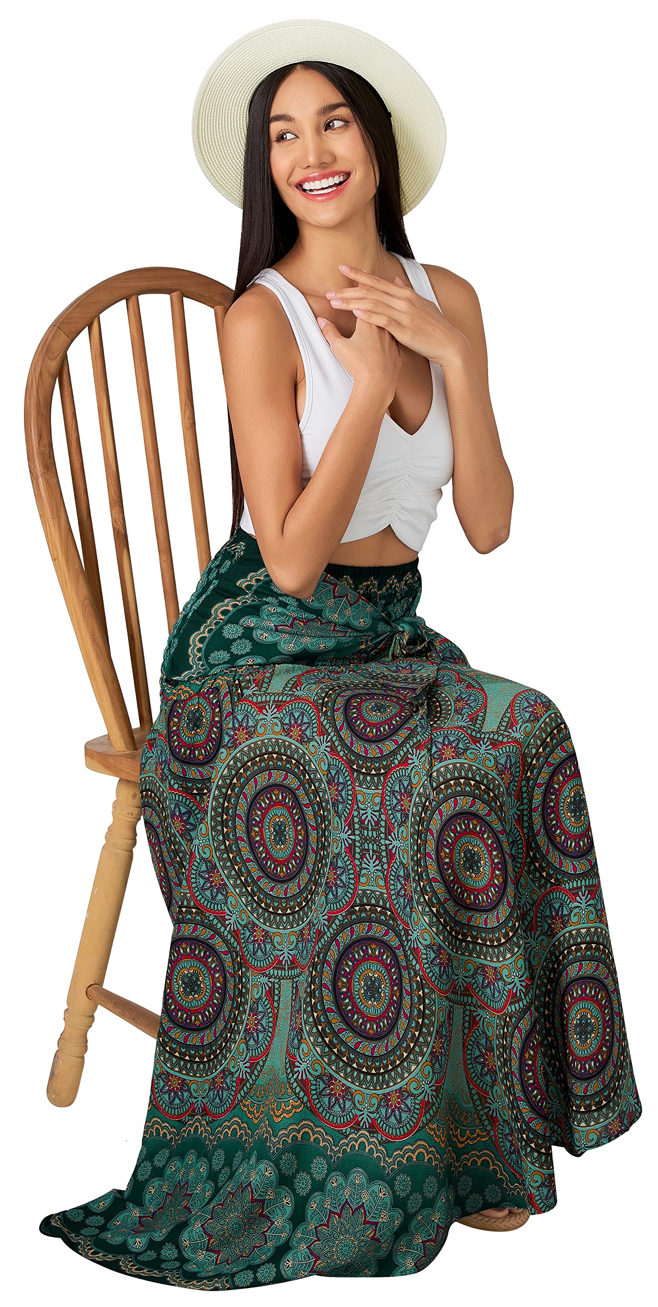 Long Boho Skirts for Women - Bohemian Hippie Maxi Summer Skirt
