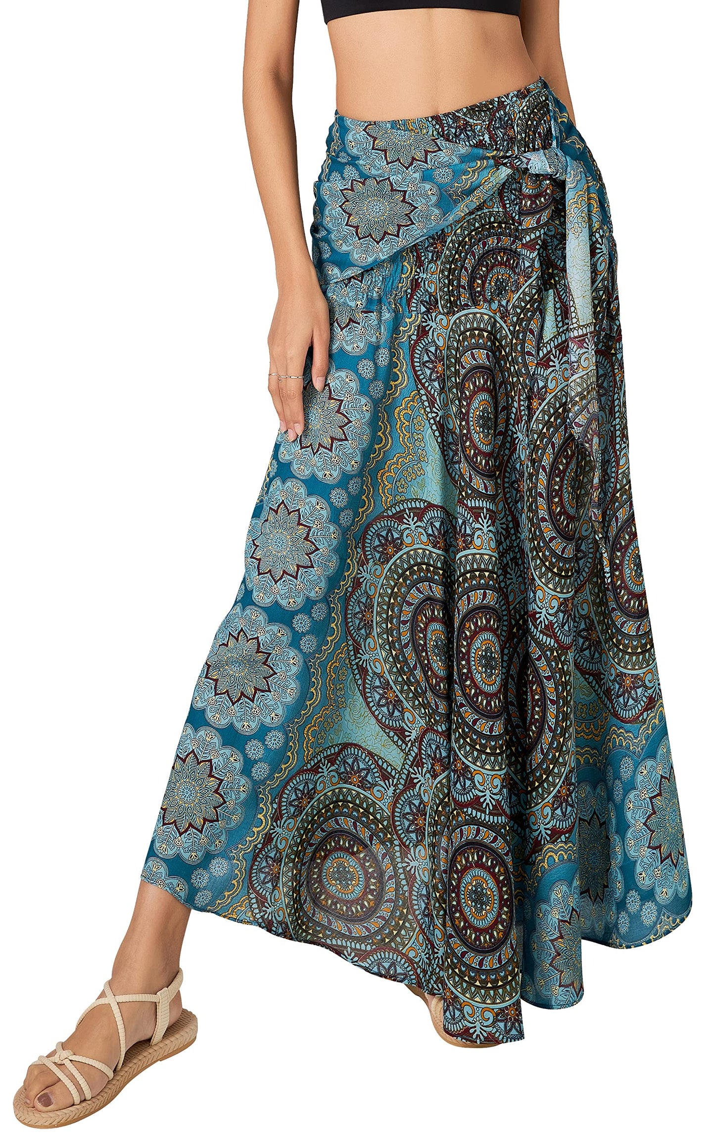 Long Boho Skirts for Women - Bohemian Hippie Maxi Summer Skirt