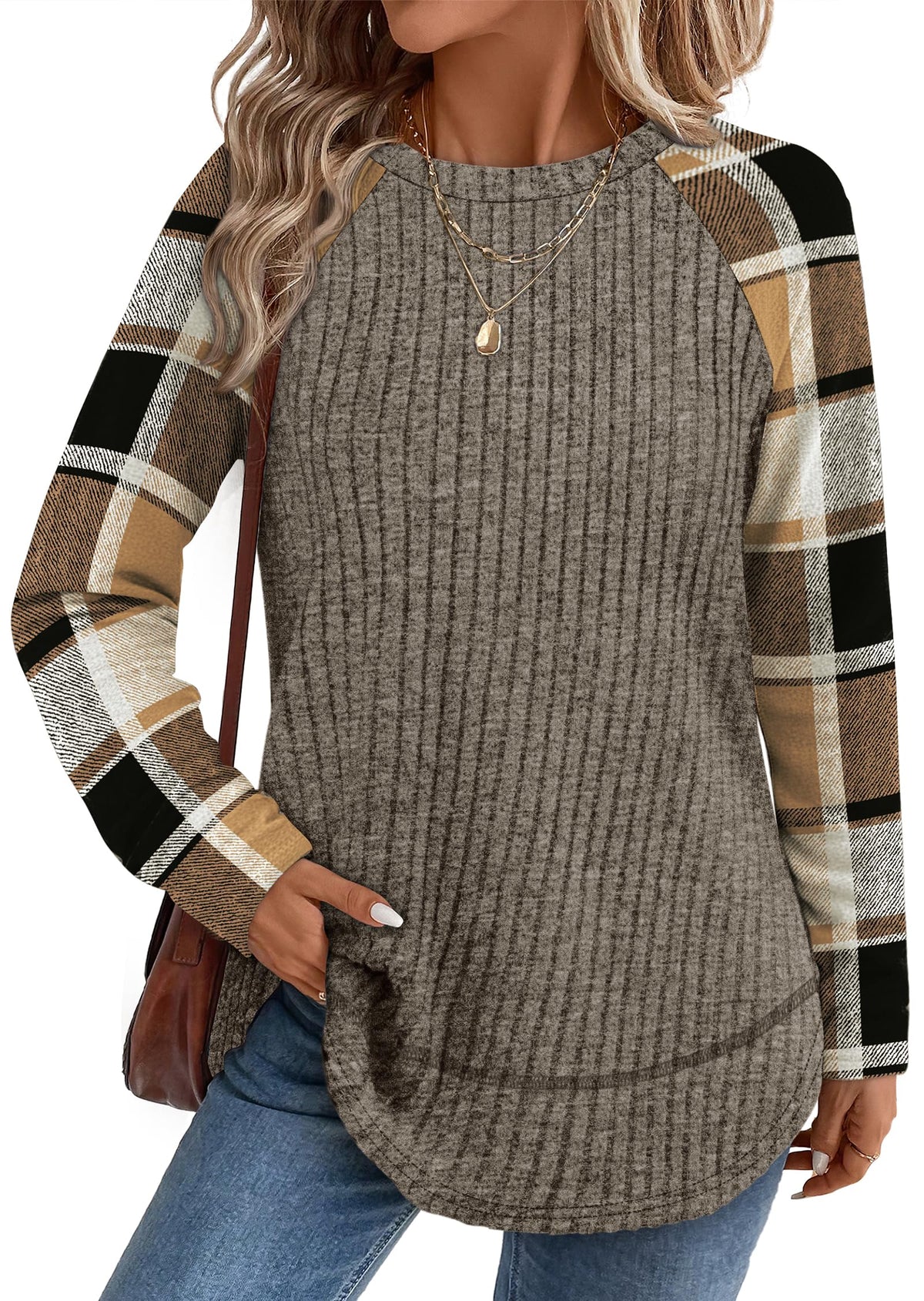Long Sleeve Shirts for Women Fall Sweaters Lightweight Trendy Tops