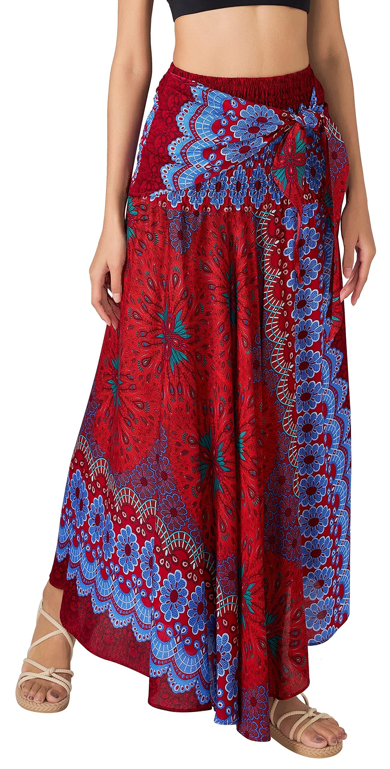 Long Boho Skirts for Women - Bohemian Hippie Maxi Summer Skirt