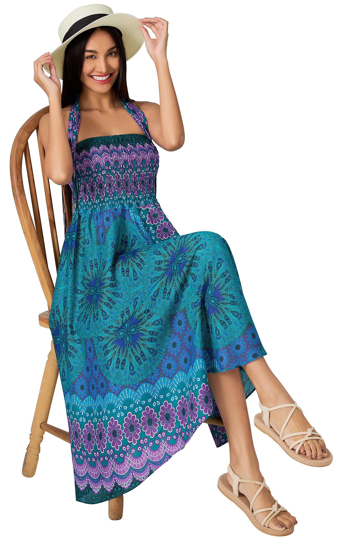 Long Boho Skirts for Women - Bohemian Hippie Maxi Summer Skirt