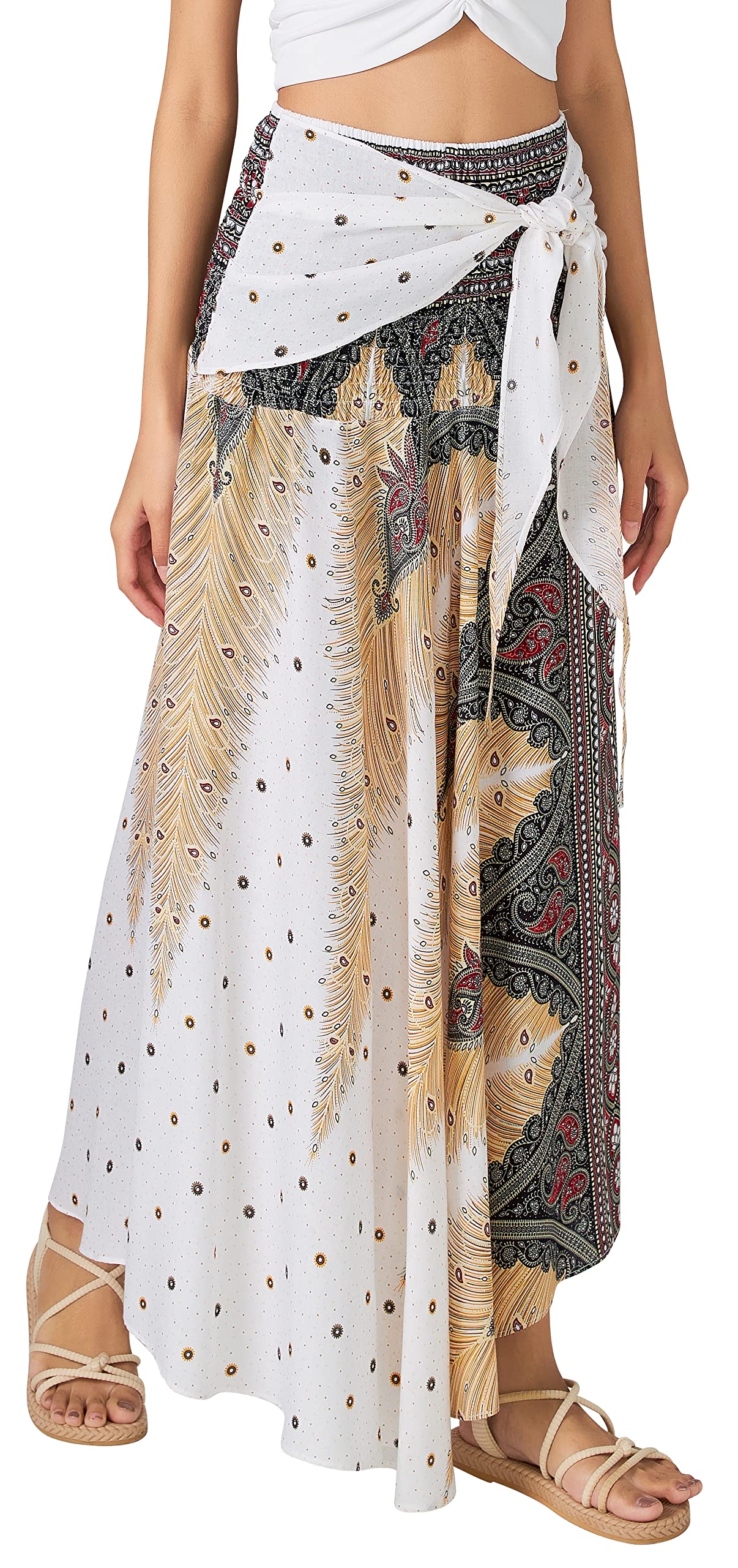 Long Boho Skirts for Women - Bohemian Hippie Maxi Summer Skirt