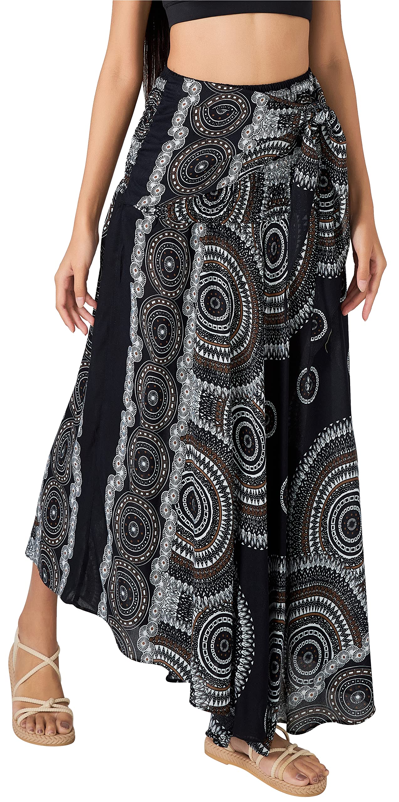 Long Boho Skirts for Women - Bohemian Hippie Maxi Summer Skirt