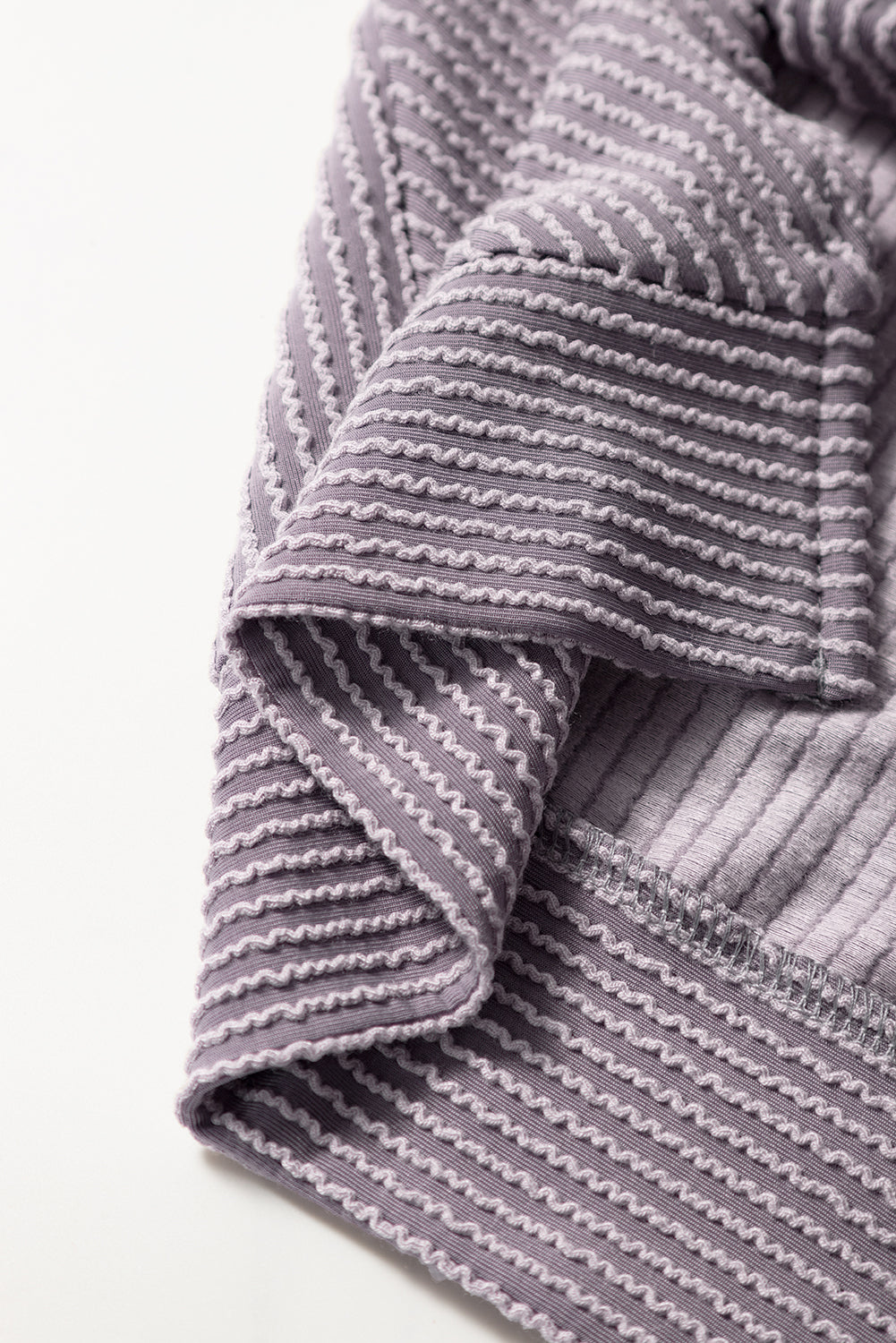 Wild Wind Solid Corded Knit Short Sleeve T Shirt and Wide Leg Pants Set