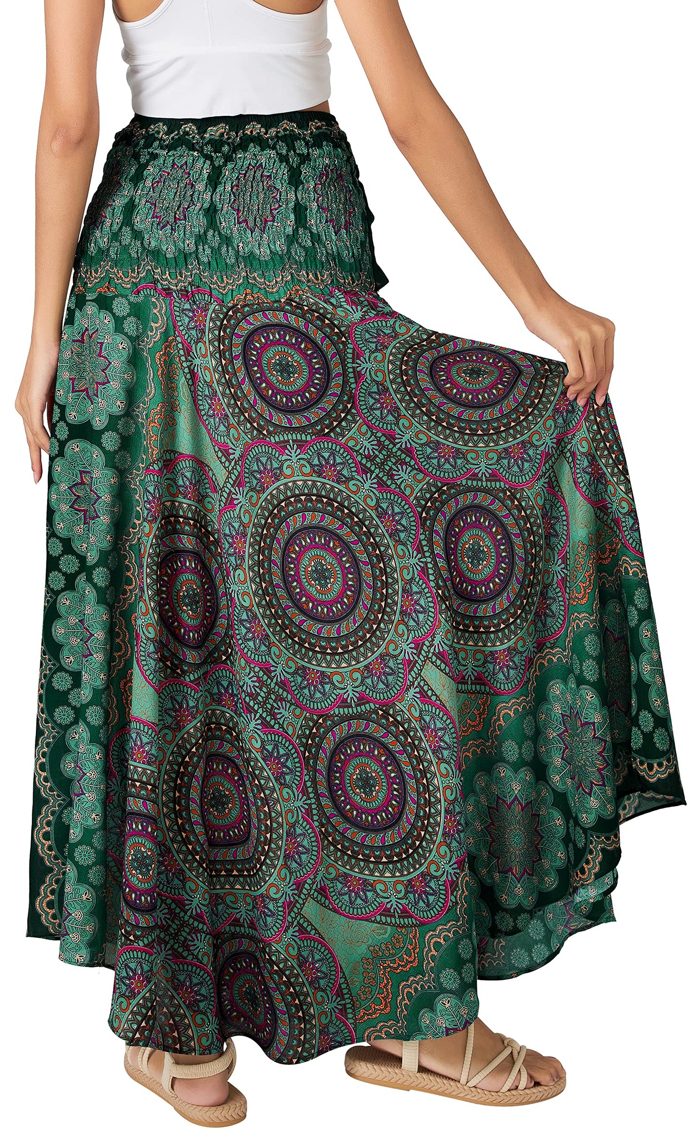Long Boho Skirts for Women - Bohemian Hippie Maxi Summer Skirt