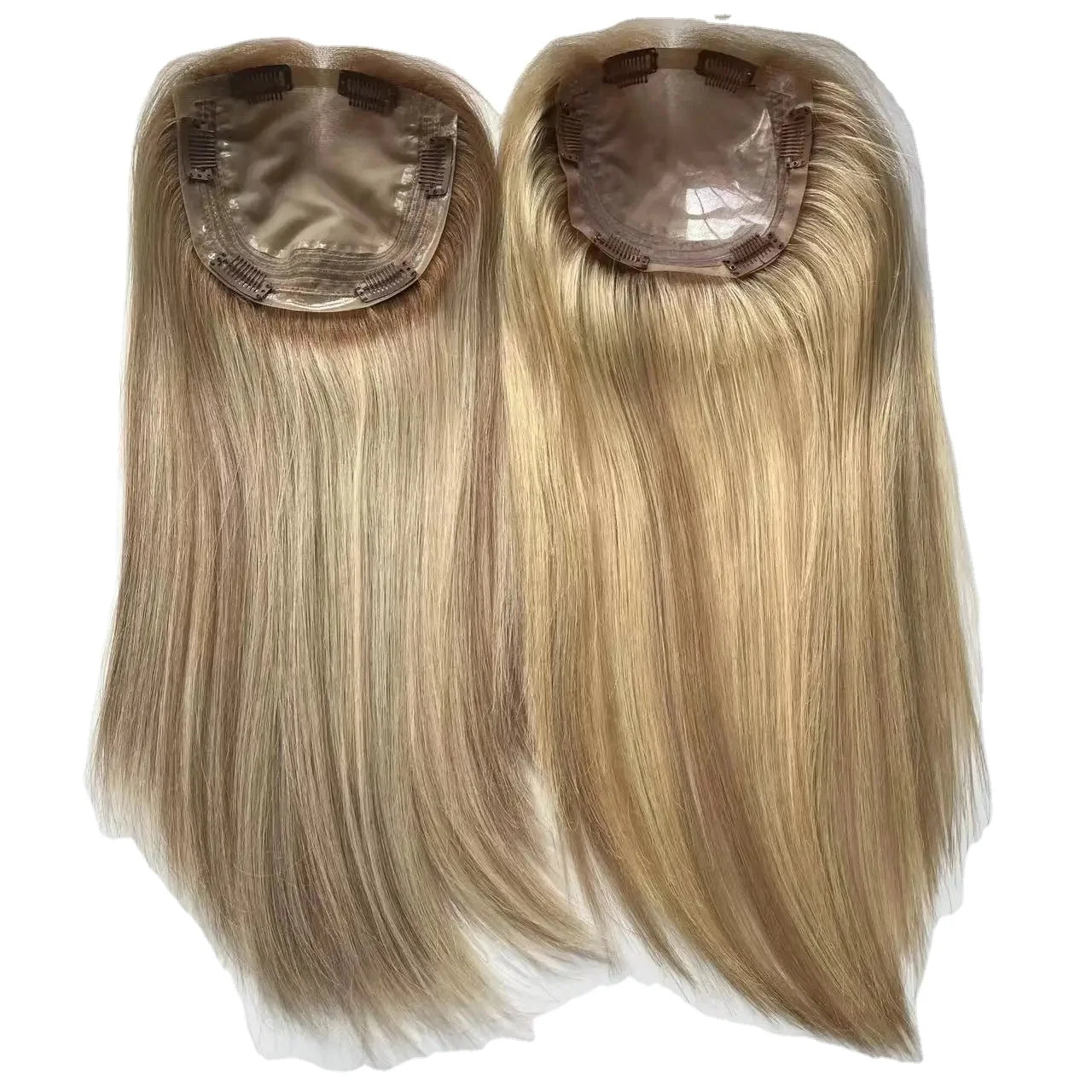Human Hair Mono Base Topper Hair Piece Balayage Color Kosher Topper